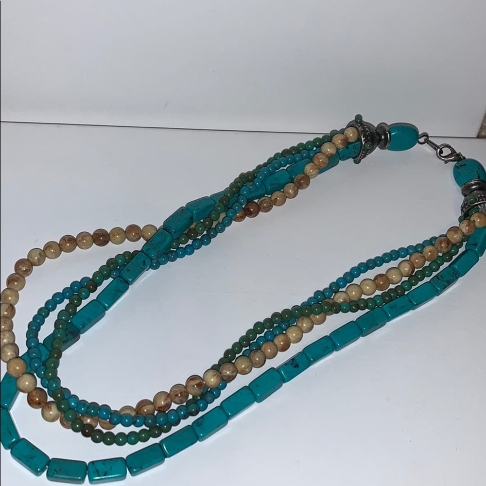 Layered Anthropologie necklace